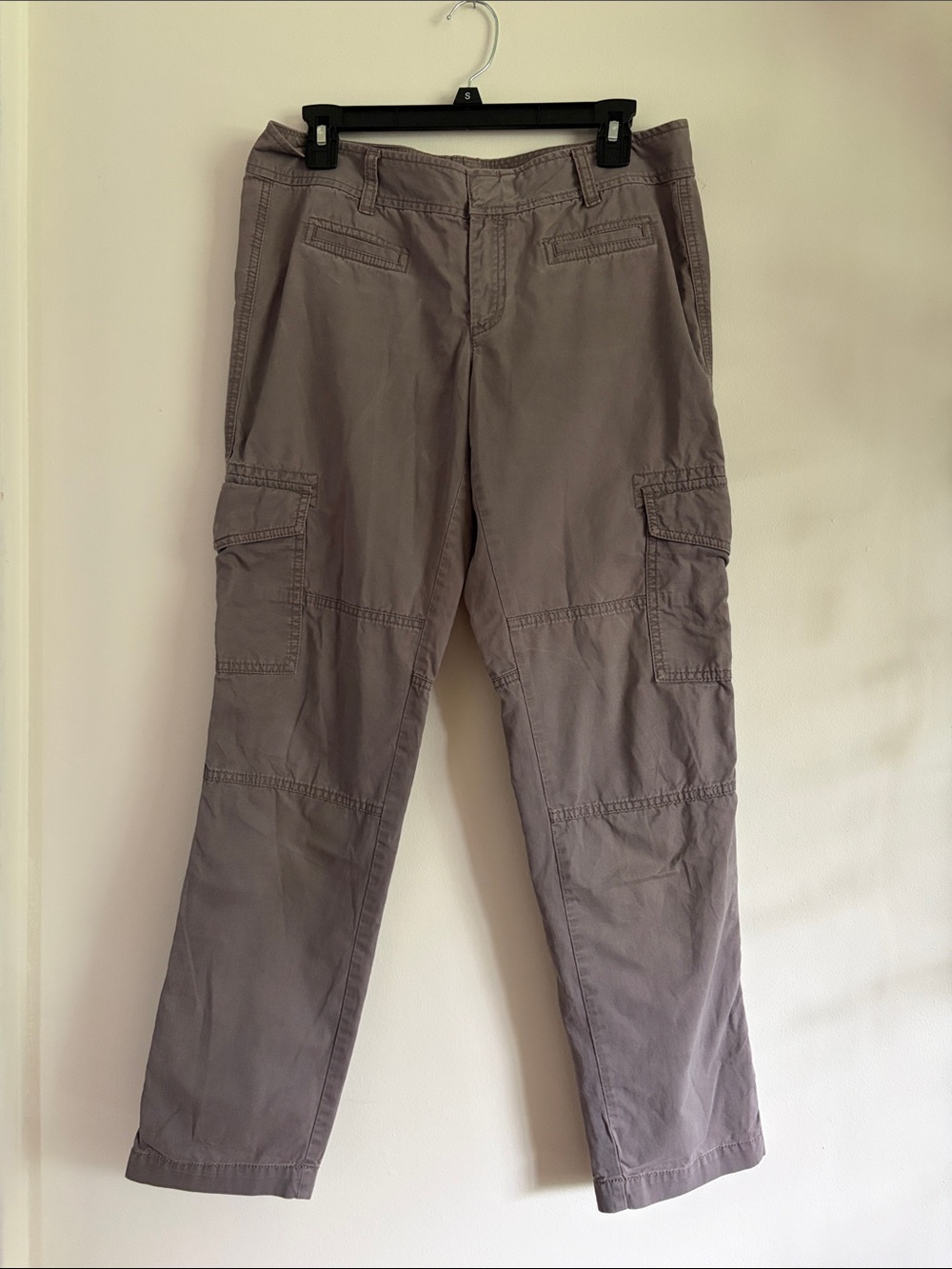 LOFT Women’s Taupe Cargo Pants with Side Utility Pockets